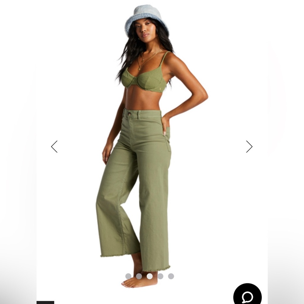 Billabong Free Fall Pants in Sage Green size 27